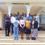 Student leaders and a section of staff pose for a photo after one of the induction workshop sessions